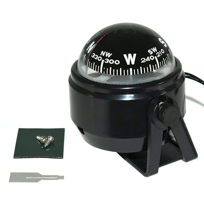 HD Waterproof ABS Multi-Purpose Sea Navigation Bracket Mount Compass LED Digital For Marine Boat Caravan Car Truck White Black