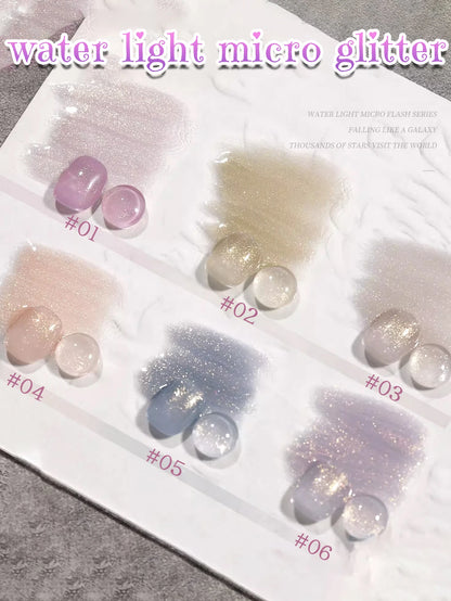 1-24pcs WS Romantic Purple Cat Eye Gel Nail Polish New Style Super Flash Versatile Whitening Purple Glass Bead Cat Nail Salon