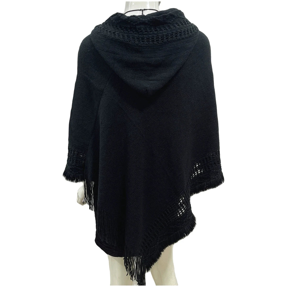 1 Piece of Women's Tassel Cape Tassel Cape Diagonal Striped Coat Bohemian Shawl Scarf