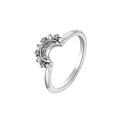 European New 925 Silver Heart-Shaped,Floral,Square Ring Suitable for Exquisite High-Quality Jewelry for Women at Wedding Parties