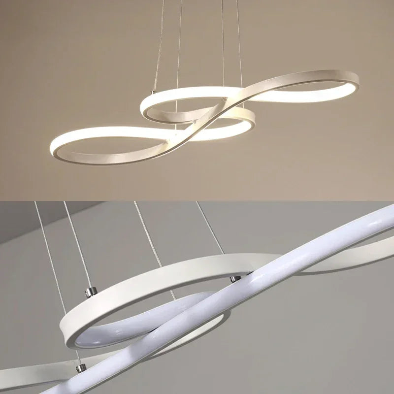 Room Decor LED Hanging Lights Modern Kitchen Island Pendant Lights Bar Table Dining Kitchen Led Remote Dimming Cord Pendant Lamp