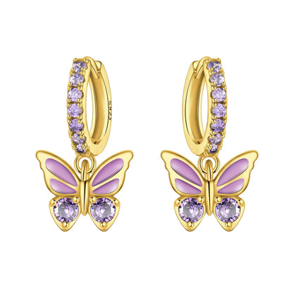 Original 925 Sterling Silver Heart Vintage Luxury Earrings Fashion 18K Gold Hoop Earrings for Women Piercing Jewelry Aretes 2026