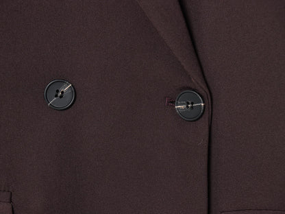 KONDALA Elegant Commute Double-breasted Blazer Women Vintage Brown Buttons Blazer 2026 Spring Summer Trendy Office Lady Blazer