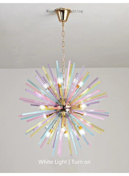 Dandelion Hanging Lamps for Ceiling Personalized Fashion Pendant Lights Modern Creative Colorful Chandelier Loft Kid's Room