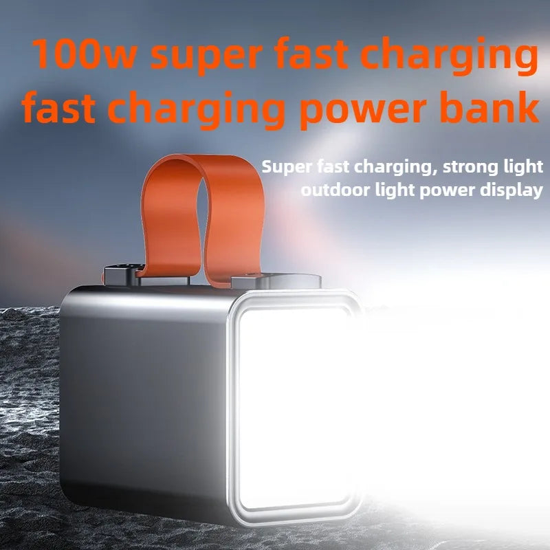60000mAh 100W Power Bank Portable USB C PD QC DC Fast Charging Large Capacity External Battery For iPhone Samsung Xiaomi Laptop