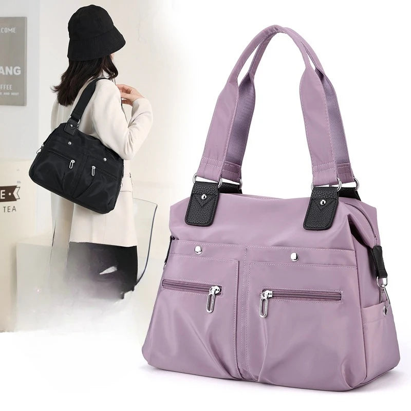 Tote Bag Handbag Shoulder Bag for Women Nylon Waterproof Large Capacity Shopping CrossBody Bag Ladies Messenger Bags Handbags