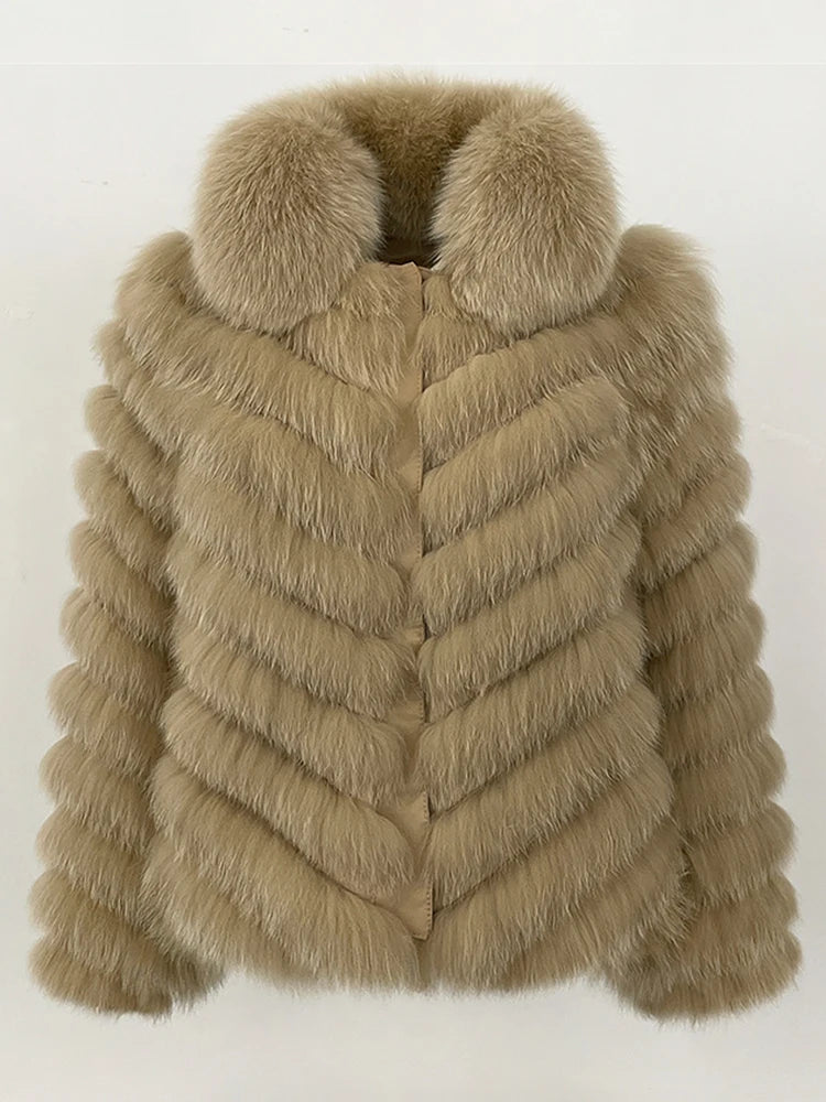 OFTBUY Custom Luxury Long Full Real Fur Coat for Women Streetwear Thick Warm Winter Real Fur Overcoat High-End Custom Outerwear