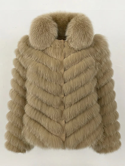 OFTBUY Custom Luxury Long Full Real Fur Coat for Women Streetwear Thick Warm Winter Real Fur Overcoat High-End Custom Outerwear