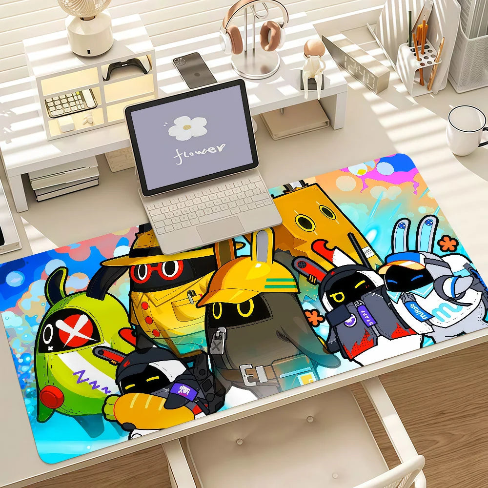 Game Zenless Zone Zero Bangboo Mouse Pad Anti Slip Rubber Edge Locked Thickened Laptop Gaming Desk Mat