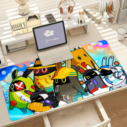 Game Zenless Zone Zero Bangboo Mouse Pad Anti Slip Rubber Edge Locked Thickened Laptop Gaming Desk Mat