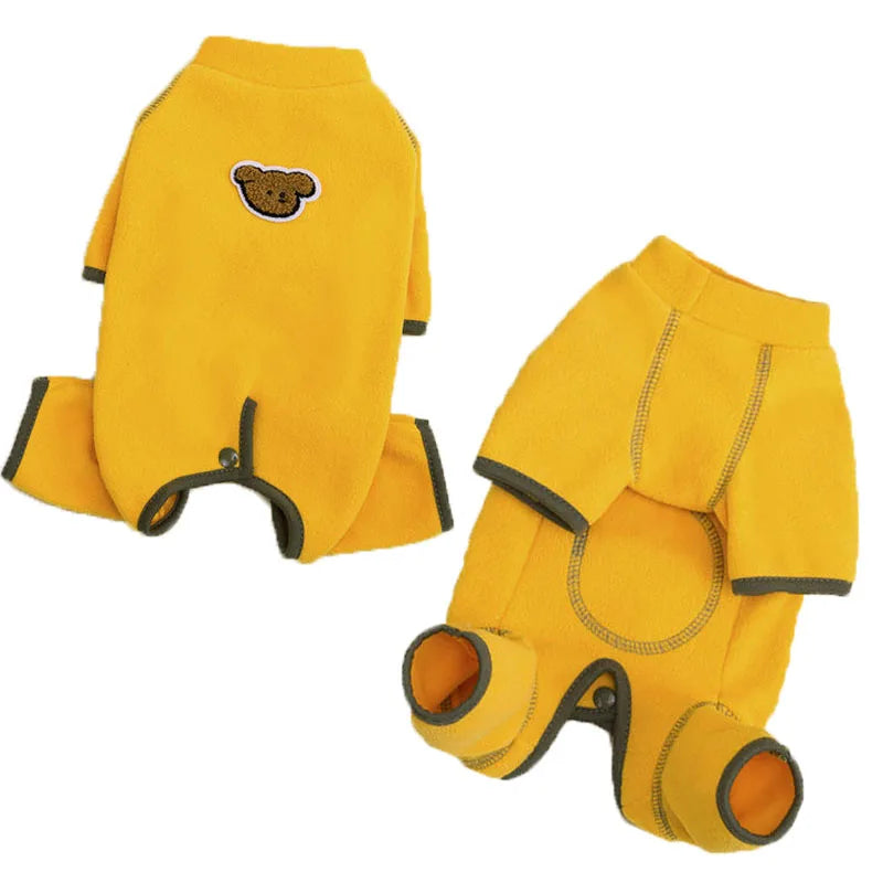 Warm Dog Clothes Wrapped Belly Dog Costumes Clothing Jumpsuit Suit For Small Dogs Shih Tzu Chihuahua Puppy Overalls Tracksuit XS