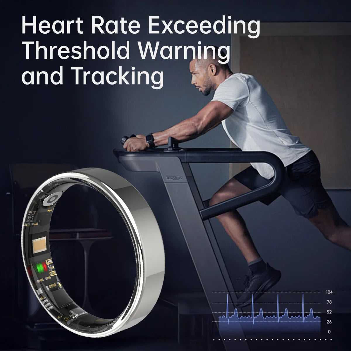 2026 Smart Ring Heart Rate Blood Pressure Monitor Health Ring 5ATM Waterproof Bluetooth Call  Men Women For Gifts