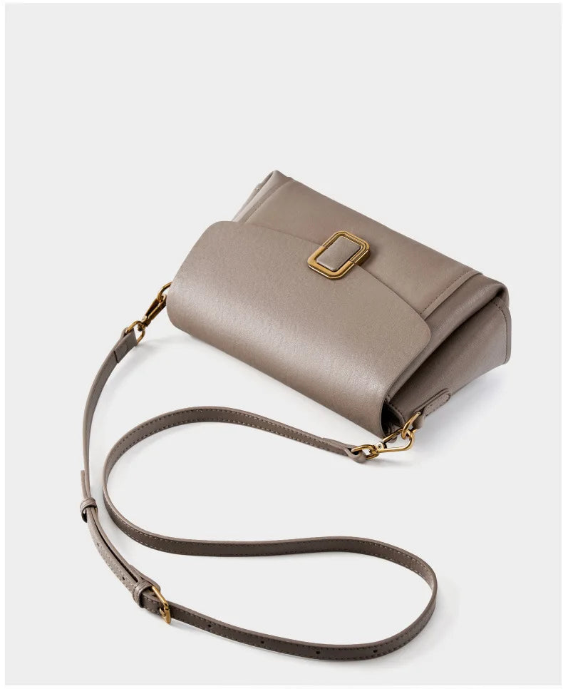 Women's Genuine Grade Cow  Leather Shoulder Crossbody Purse Bag Luxury Designer Ladies Underarm Bag Female Small Square Bag New