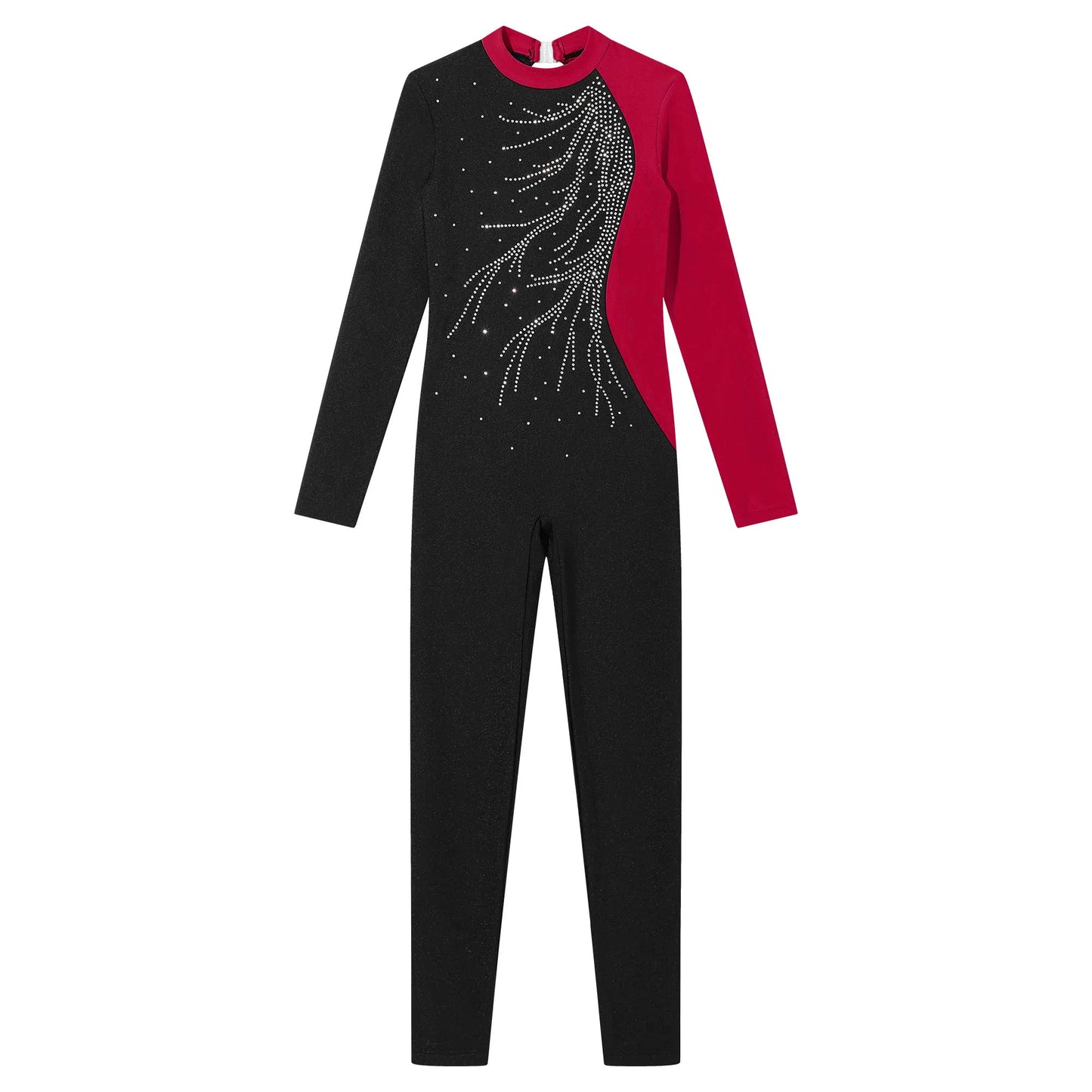 Kids Girls Long Sleeve Gymnastics Leotard Bodysuit Teens Gymnastics Jumpsuit for Girl Children Ballet Dance Costume Dancewear