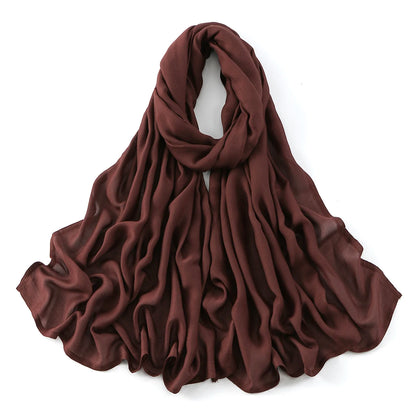 New Cotton Rayon Modal Hijab Scarf Women Big Size Muslim Headscarf Wraps Shawl Femme Musulman Headband Islamic Turban 185*75CM