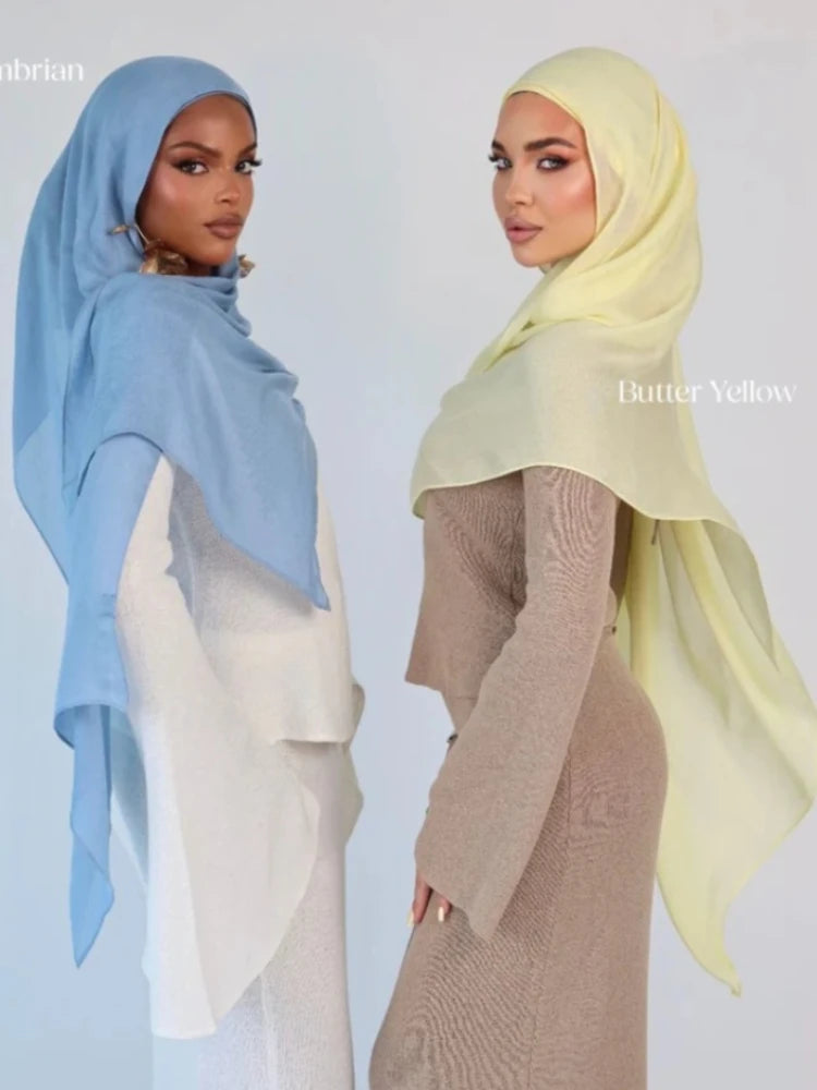 110colors Modal Hijab with Modal Undercap Set Basic Stretchy Pullover Headscarf Thin Breathable Sunscreen Head Wrap Hijabs Scarf
