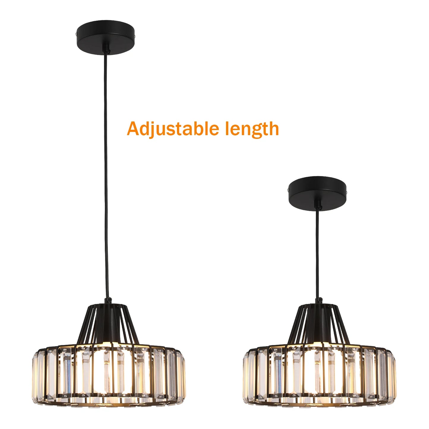 Crystal Pendant Lights Indoor Bedroom Ceiling Chandeliers Lamps Nordic Loft Loby Hanging Light Fixture Hotel Hall Decor Led Lamp