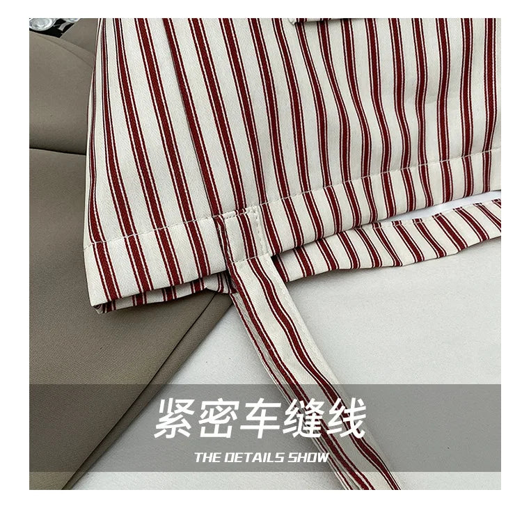 Contrast Color Stripes Women Shoulder Bags Versatile Ladies Large Capacity Tote Bag Lightweight Portable Female Shopping Handbag