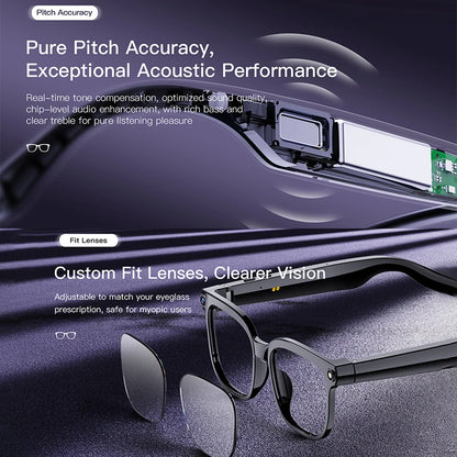 Smart Glasses IP65 Waterproof Connect To Mobile APP Video and Photo Translation AI Language Assistant Bluetooth Smart Glasses