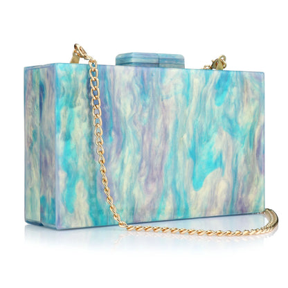 2026 New Acrylic Luxury Wedding Chain Handbag Women Box Clutch Evening Bags Chic Party Shoulder Crossbody Bags Ladies Dinner Dress Purses