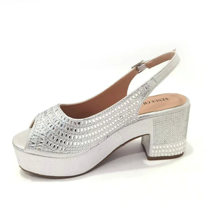 High Heels 2024 Women's Purple Luxury Designer Split Square Toe Rhinestone Wedding Shoes and Wedding Set