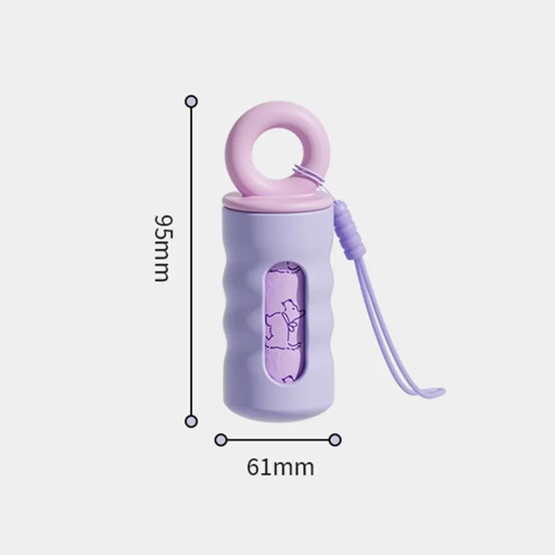 Portable Outdoor Dog Poop Bags Dispenser Stylish Pet Garbage Bags Dispenser for Dogs Cats Pet Cleaning Supplies Accessories