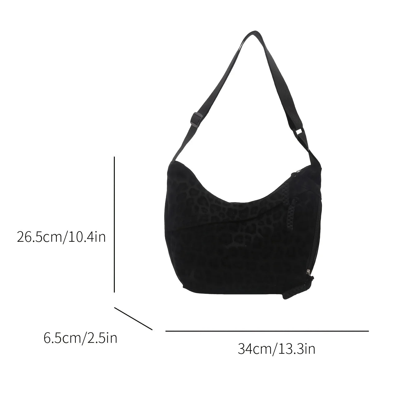1pc Leopard Print Crossbody Bag for Women, Trendy Casual Shoulder Purse with Adjustable Strap, Fashionable Zipper Pocket Purse