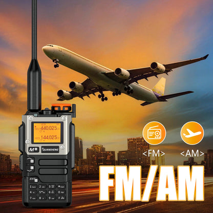 Quansheng UV-K6 Walkie Talkie 5W AM FM 50-600MHz USB-C Direct Charge NOAA Weather Multi Band UV-K58 UV-K5(8) Two Way Radio