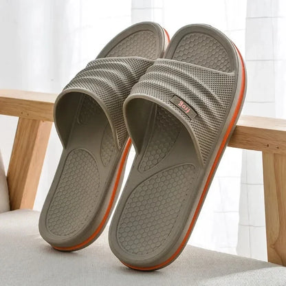 Pmoiste Soft EVA Bathroom Slippers Men Comfortable Designer Light Living Room Shoes Slip-on Not Slip House High-quality Indoor