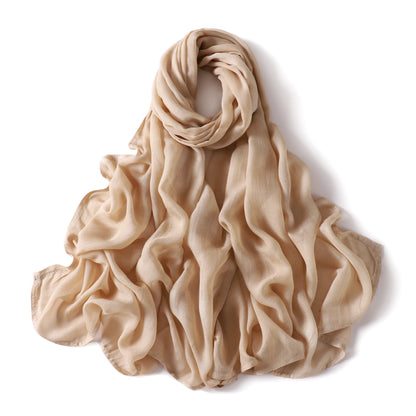 New Big Size Solid Rayon Modal Hijab Scarf Women Muslim Headscarf Wraps Shawl Femme Musulman Headband Islamic Turban 190*85cm