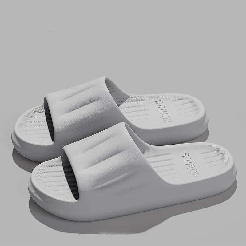 Men Summer Concise EVA Slippers women Soft Home Slides Couples Bathroom Non-slip Sandals Couple Comfortable Outdoor Beach Shoes