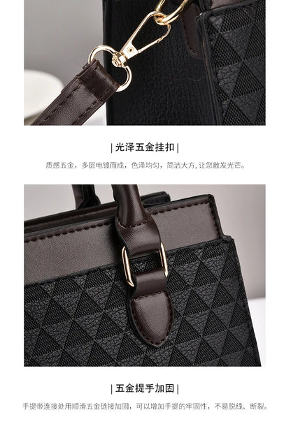 Elegant Women Shoulder Bag PU Leather Ladies Messenger Bag Fashion Single Totes Bag Korean Luxury Lady Handbags Bolsa Feminina