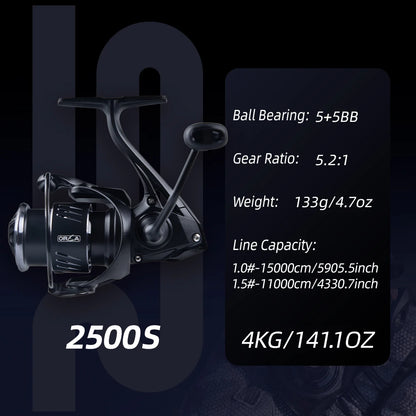FISHINGFANS Micro Spinning Reel 800 1000 1500 2000 2500 Series Metal Wire Cup Ultra Light Carbon Fishing Reel