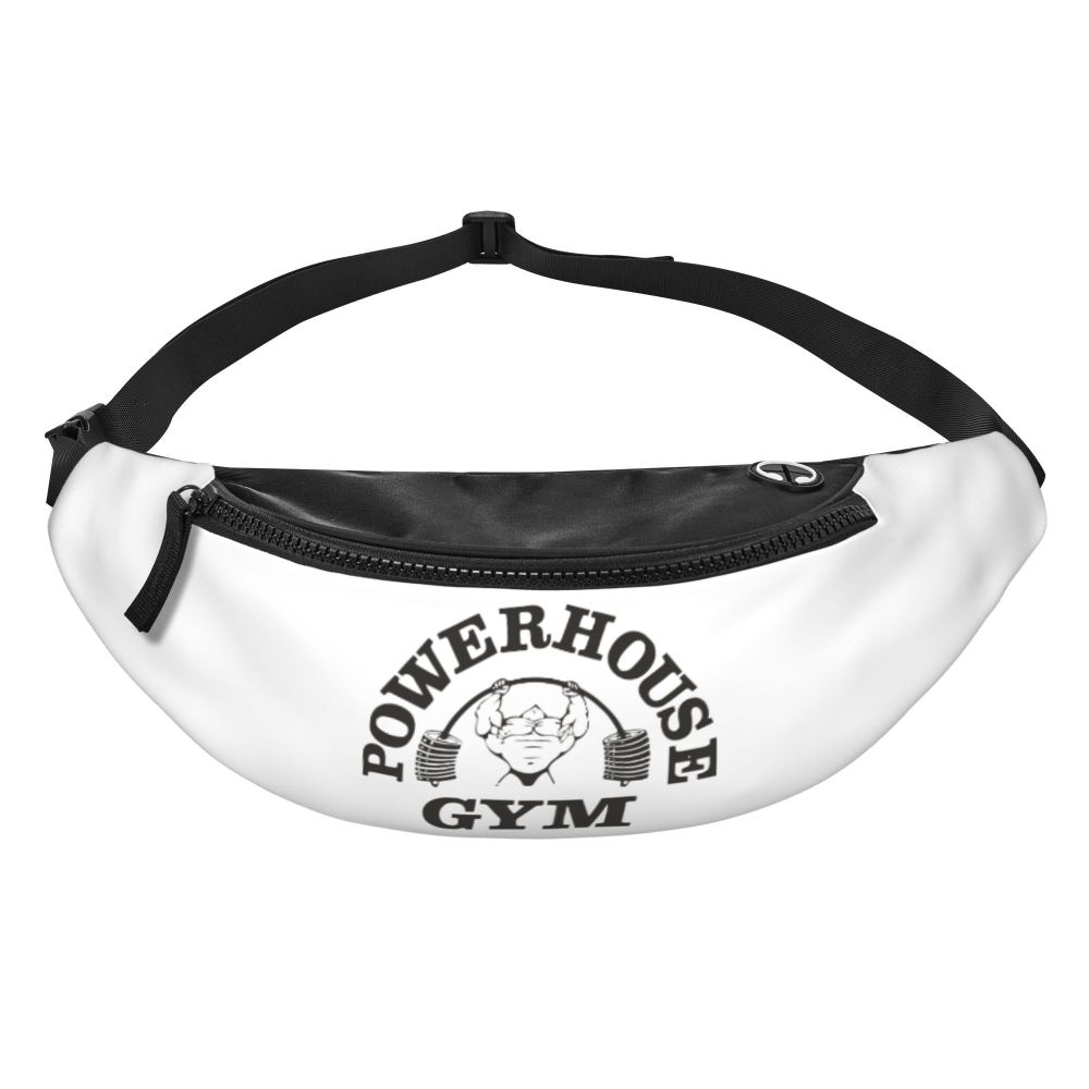 Powerhouse Gym Fanny Bag Custom Bodybuilders Fitness Crossbody Waist Pack Men Women Cycling Camping Phone Money Pouch