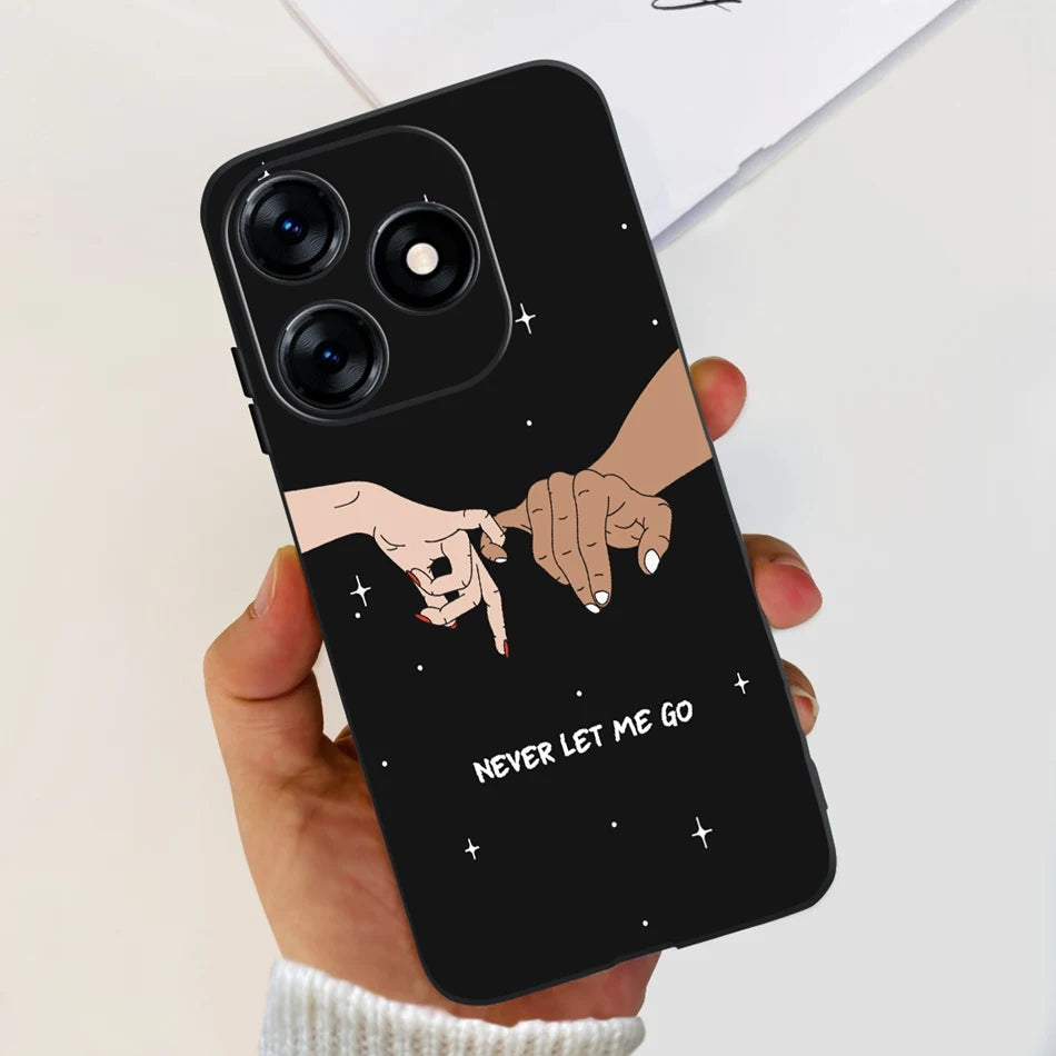 Phone Case For Tecno Spark 10 10C 2023 Fashion Flower Cat Butterfly Soft Silicone TPU Cases For Tecno Spark10 Spark10c KI5q KI5k