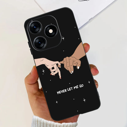 Phone Case For Tecno Spark 10 10C 2023 Fashion Flower Cat Butterfly Soft Silicone TPU Cases For Tecno Spark10 Spark10c KI5q KI5k