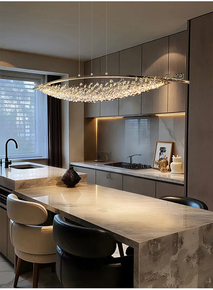 Luxury Crystal Chandeliers Pendant Light Led Chandelier Ceiling Lights Home Decor Items Dining Table Light Ceiling Hanging Lamp