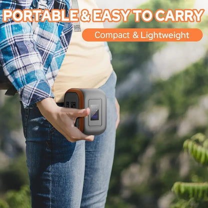 Portable Power Station 120W, Compact Generator 97.6Wh Battery Pack with AC Outlet and USB C Input for Outdoor and Emergency Use