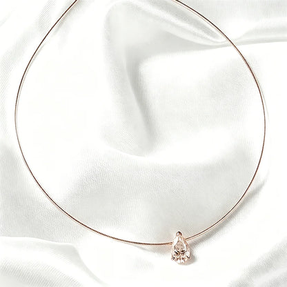 GRA Certified 3/4/5Carat Waterdrop Moissanite Collar Necklace For Women S925 Silver Pear Cut Solitaire Diamond Omega Necklace