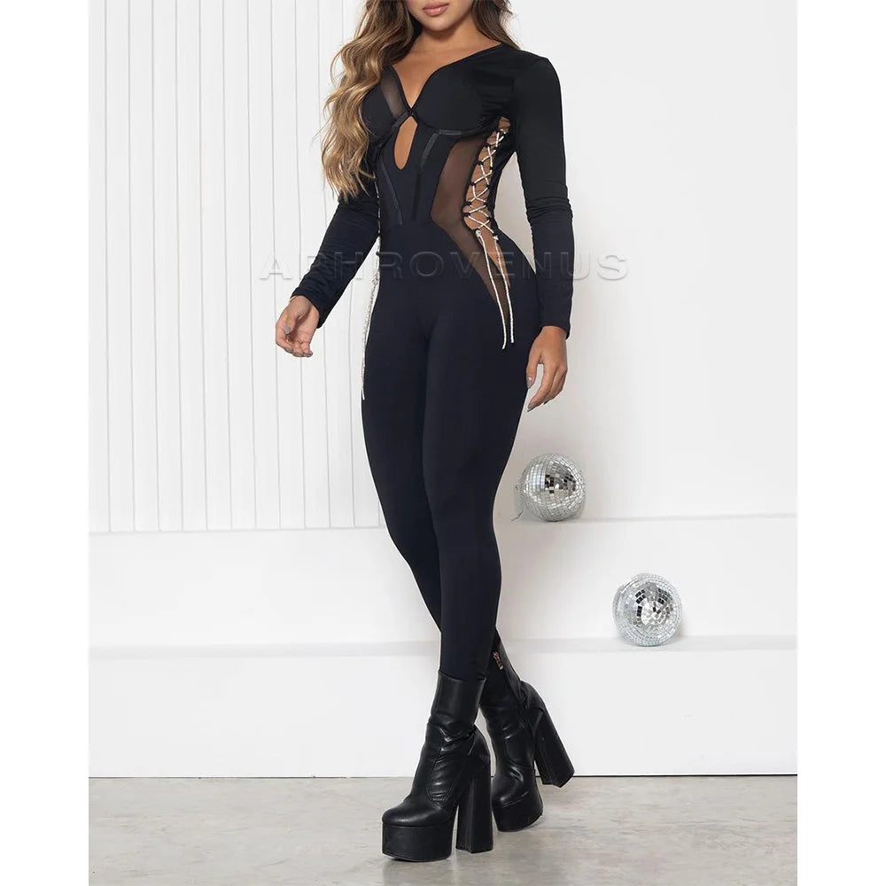 One Piece Yoga Jumpsuits Women Long Sleeve Workout Clothes Backless Sexy Tight Fitting Sportswear Hip-lifting Tracksuits