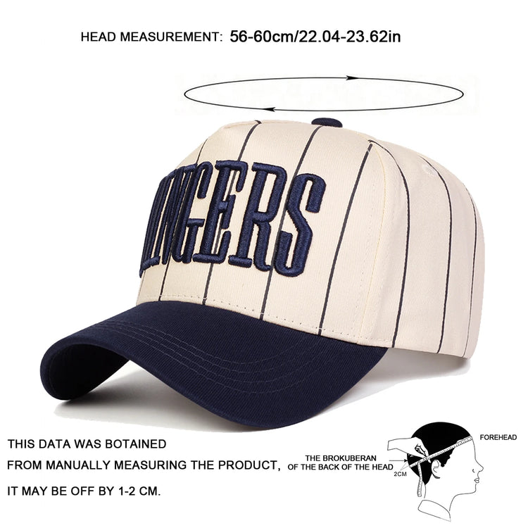 Unisex DINGERS Embroidery Baseball Caps Spring Autumn Outdoor Adjustable Casual Hats Sunscreen Hat Sports Cap