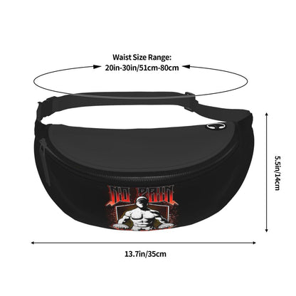 Powerhouse Gym Fanny Bag Custom Bodybuilders Fitness Crossbody Waist Pack Men Women Cycling Camping Phone Money Pouch