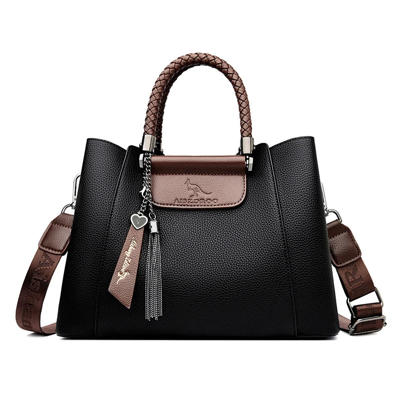 Designer Shoulder Hand Bags for Women Sac Woven Handle High Quality Leather Casual Tote Luxury Women Bags Handbag Crossbody Sac