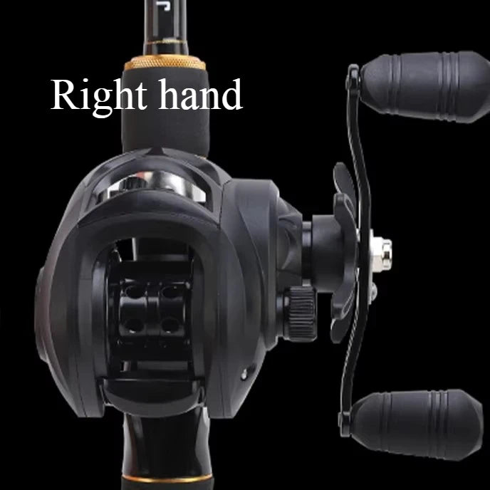 Max Drag 12kg Left/Right Hand Baitcasting Reel High Speed 7.2:1 Gear Ratio Fresh Saltwater Magnetic Brake System Ultralight Reel