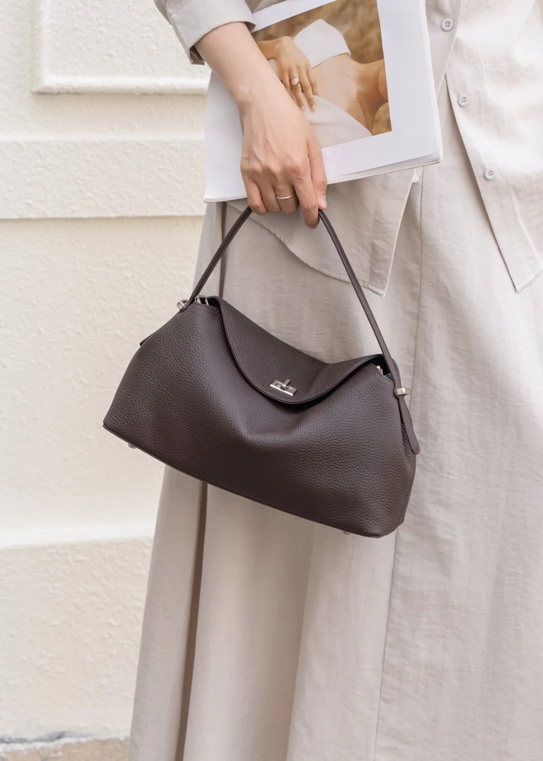 Women's Genuine Grade Leather Handbag Luxury Designer Brand Ladies Cowhide Shoulder Crossbody Bags for Woman High Quality New