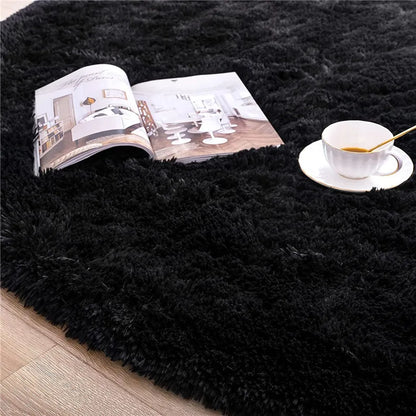 Round Fluffy Soft Area Rugs for Kids Room Princess Castle Plush Shaggy Carpet Cute Circle Nursery Rug Home Decor Circular Carpet