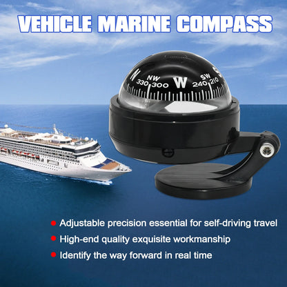 Outdoor Sea Marine Military Electronic Boat Ship Vehicle Car Compass Navigation Positioning High Precision LED Night Light