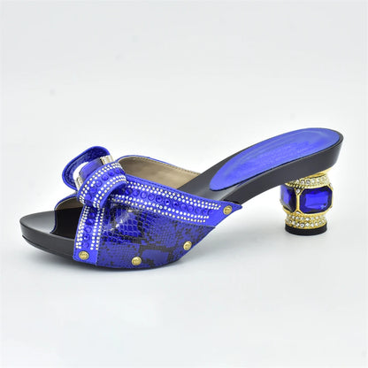 New Nigerian Women Party Pumps High Heels Designer Shoes Women Luxury 2025 Italian In Women High Quality African Wedding Shoes