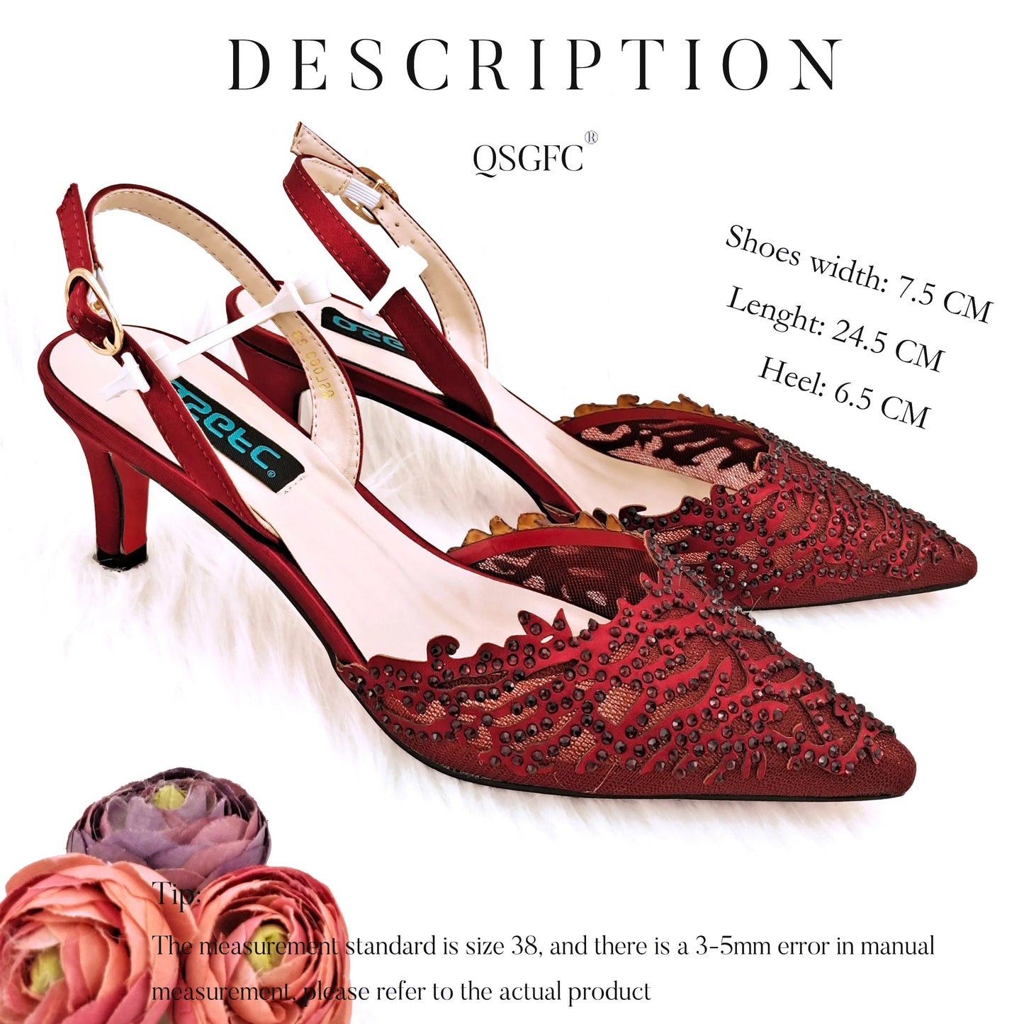 Nigerian Style Elegant Women's Party Shoes  Luxury Full of Diamonds Shoes Sky Blue Pointed High Heel Shoe Bag Set