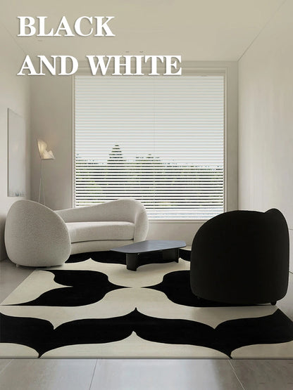 French Retro Living Room Decoration Plush Carpet Large Area Non-slip Mat Light Luxury Rugs for Bedroom Thicken Cream Lounge Rug